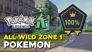 Pokemon Legends Z-A All Wild Zone 1 Pokemon