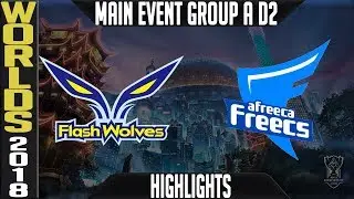 FW vs AFS Highlights | Worlds 2018 Group A Day 2 | Flash Wolves(LMS) vs Afreeca Freecs(KoreaLCK)