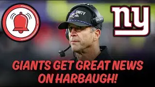 GIANTS GET MAJOR NEWS ON JOHN HARBAUGH!!!