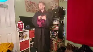 My homemade Harry Potter Hogwarts Robe DIY