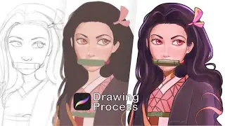 Nezuko | Demon Slayer Fanart [Procreate ☆ Speed Paint]