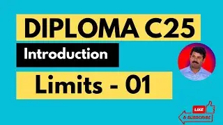 01 || Introduction to Limits | Karnataka Diploma C25 Maths | Simple Explanation for Beginners