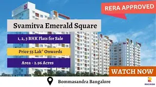 Svamitva Emerald Square 2 BHK  | ☎ 8792740337 | Flats for sale in Bommasandra Bangalore