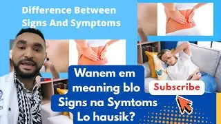 Difference lo Signs & Symptoms blo sick #healthawareness #signsandsymptoms #health #pngtuber
