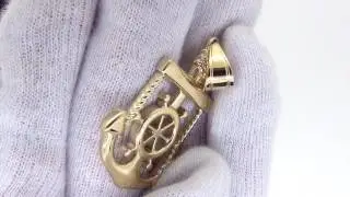 Anchor Nautical Pendant | Gold Captain Jewelry