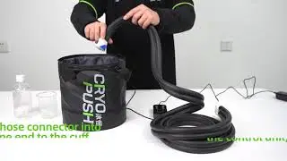 Electric Air Pressure Massage Dual Cold Compression System Full Leg Recovery