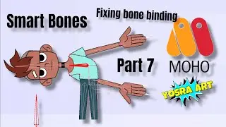 fix bone binding moho Part 7 Smart Bones  . anime Studio pro