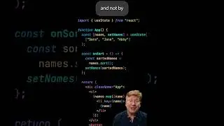 React Hates Sort, Shift, Push, Pop and Unshift