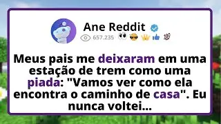 Meus pais me DEIXARAM em uma estação de trem como uma PIADA: 