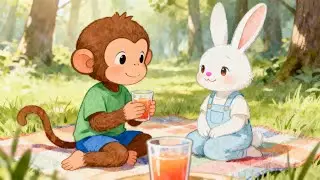 Please & Thank You! 🐢🐵 Simple Manners Story for Kids