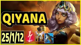 QIYANA VS VLADIMIR - 25/1/12 KDA MID GAMEPLAY GRANDMASTER I