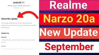 Realme Narzo 20a New Update 2022 | Realme Narzo 20a New Update Features 2022 | Realme narzo 20a | 🔥