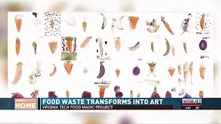 Virginia Tech Transforms Food Waste Into Art