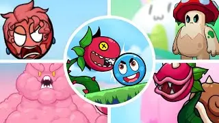 Ball W - Red Wonder Island - All Bosses