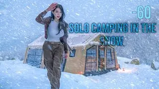 Arctic Queen: Solo Female Camping at -60&deg;C ❄️🔥 (Extreme Winter Survival)