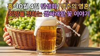 홉(Humulus lupulus), 10월 4일 탄생화 &ndash; 맥주의 영혼, 희망을 전하는 쌉싸래한 꽃 이야기