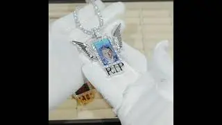 RIP WING 3D CUSTOM PICTURE PENDANT | Hip Hop Jewelry | Guu Jewelry