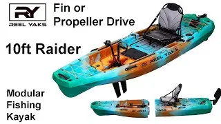 10ft Radar Reel Yaks Fin & Propeller Drive Modular Kayak Video