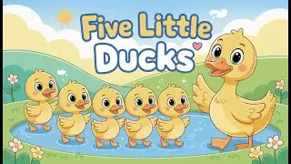 Five Little Ducks | Toddler Learning Song | Counting 1-5