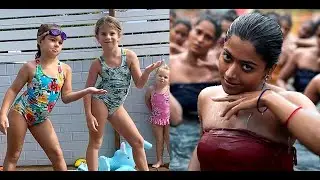 David Warner's daughters Dance on Saami Saami Pushpa song Video Viral