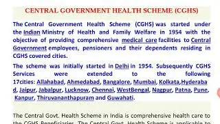 Central Government Health Scheme
