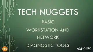 ECT Tech Nugget - N0.1 - Basic Diag Tools 1 - NIC Setting Discovery - OLD