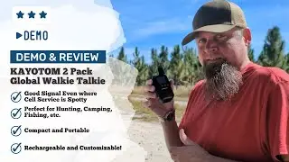 Демонстрация и обзор KAYOTOM 2 Pack Global Walkie Talkie