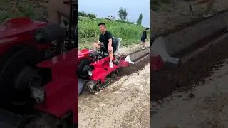 #Microtiller #Orchard greenhouse management rotary tiller #Strawberry ridging machine