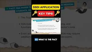 Key Tips To STRENGTHEN Your SSDI Application #shorts #shortsviral