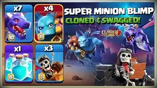 Super Minion Blimp Hydra Attack is ULTRA Strong | Th15 Super Minion Blimp Attack Strategy in coc
