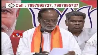 Telangana BJP President Laxman Speaks To Media Over Amit Shah Tour | HMTV