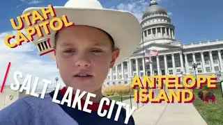 Exploring Salt Lake City 🏙️ | Utah State Capitol 🏛️ & Antelope Island Adventure 🏝️🦬