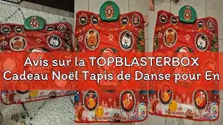 Avis sur la TOPBLASTERBOX Cadeau No&euml;l Tapis de Danse pour Enfants de 3 &agrave; 8 Ans, 6 Lumi&egrave;re LED, Batte