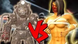Flesh Pit Mileena Army Vs Panzer Soldat Army - Epic Battle - Mortal Kombat Costume Skin Mod