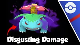 DISGUSTING DAMAGE Shadow Venusaur DOES NOT CARE ABOUT TYPINGS Great League Pokemon Go Battle League