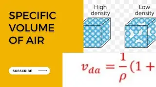 How to calculate the Specific volume of air?