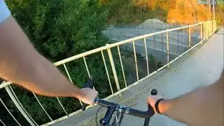 Bike Crash, Hit in the back by a beginner rider