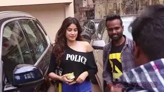 Janhvi Kapoor @HOT in GYM Workout Outfit   Pilates Gym Khar