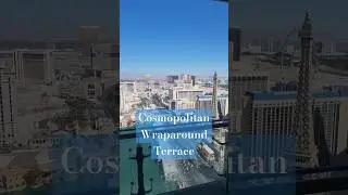 Room tour in 60 seconds - Cosmopolitan wraparound terrace suite. 66th floor #vegas #cosmo #onetake