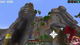 Building a Mountain Bridge | Minecraft Amplified Hardcore Survival Heights [Stream 4-24-25]