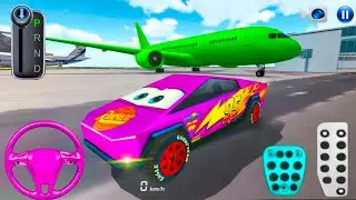 Lightning Car at Airport ✈️🔥 Crazy Plane Scene | 3D Driving Class Gameplay 2026 | Car Driving Games 