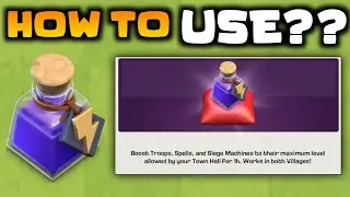 how to use the power potion in clash of clans