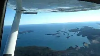 Flying over Lake Superior