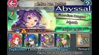 The battle with Limited unit : Vs. Legendary Myrrh - Abyssal (with F2P units, SI and seals)