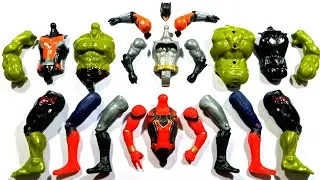 Hulk smash Ant-Man Batman red Spider-Man assemble toys video 
