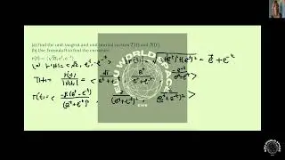 Find the unit tangent and unit normal vectors and . (b) Use Formula 9 to find the curvature.