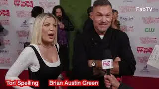 Tori Spelling and Brian Austin Green chat about hilarious things they &ldquo;borrowed&rdquo; from the 90210