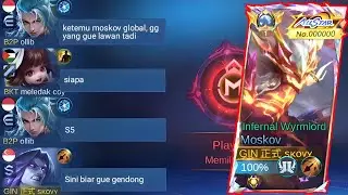 KETIKA TOP GLOBAL MOSKOV KETEMU TIM YANG BARU SAJA DIBANTAI !! AUTO GENDONG ~ MLBB