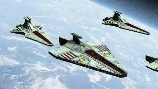 Galactic Republic vs Sith Fleet - STAR WARS EMPIRE AT WAR REMAKE AI Battles