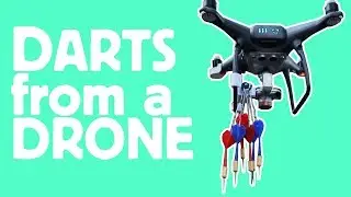 PLAYING DARTS with a DRONE